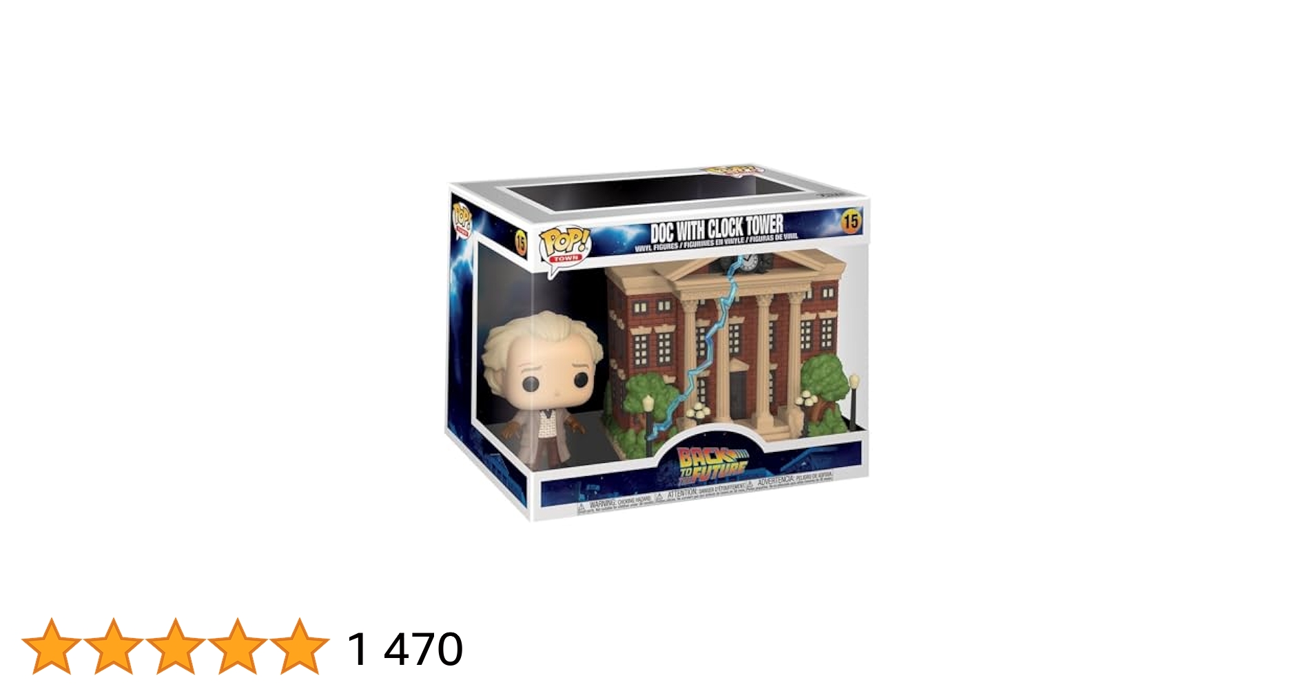 Funko POP! Town: BTTF - Dr. Emmett Brown - Doc With Clock